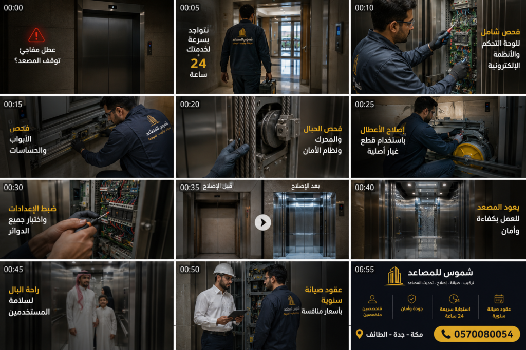 عقود صيانة مصاعد سنوية مكة جدة
